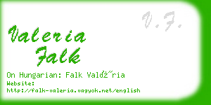 valeria falk business card